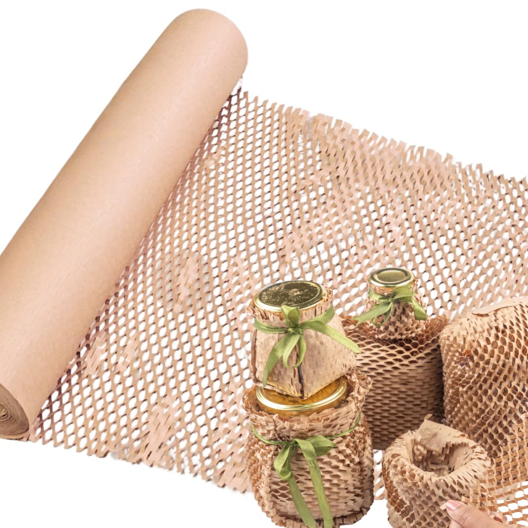 Honeycomb wrapping bottles